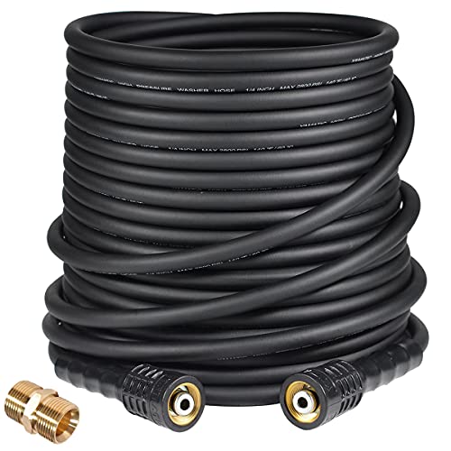 YAMATIC Pressure Washer Hose Extra Flexible 50 FT X M2214mm, Extension/Replacement Pressure