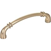 Jeffrey Alexander 128 mm Center-to-Center Satin Bronze Marie Cabinet Pull