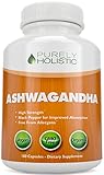 Ashwagandha Capsules, 180 Organic Ashwagandha Root Powder Extract of Black Pepper Vegan, 3 Month's Supply of Ashwagandha Organic Capsules, Ashwagandha Root Capsules, Anxiety Relief, Adrenal Support