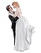 LingStar Love Romance Wedding Cake Toppers Figurines Couple Happy Bride and Groom Resin Decoration 336 Inch