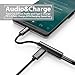 Pixel 2XL Headphone Charger Adapter,USB C Audio and Charge Splitter,24-bit/192KHZ Hi-Res DAC Headphone Jack and PD 2.0 Fast Charge Converter for Google Pixel3/3XL,HTC U11,Razer Phone,Essential PH-1