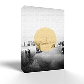 Wall26-Canvas Wall Art-Modern City-Giclee Painting Artwork for Bedroom Living Room Home Decoration - 12x18 inches