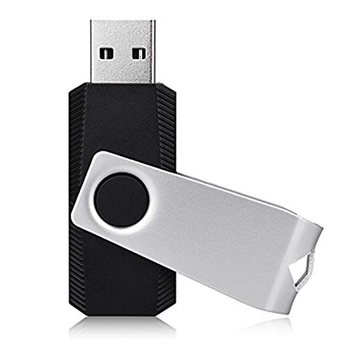 KEXIN USB Bulk 50Pack 4GB USB Flash Drives 4 GB Thumb Drives Jump Drives Memory Stick Pen Drives Swivel Design USB 2.0 Black