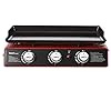 Royal-Gourmet-PD1301R-24-Inch-3-Burner-Portable-Table-Top-Gas-Grill-Griddle-25500-BTUs-Red