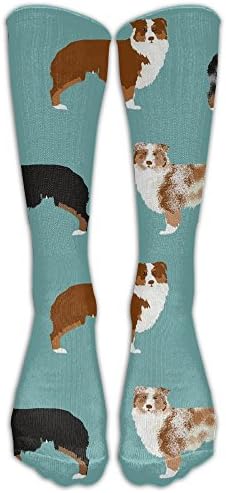 Huadduo Australian Shepherds Dogs Training Socks Crew Athletic Socks Long Sport Soccer Socks Soft For Men Women
