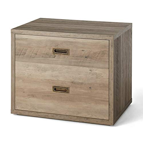 File Cabinet Home Office Wood Legal Printer Stand Table Farmhouse Drawers Gray - Thumbnail 4