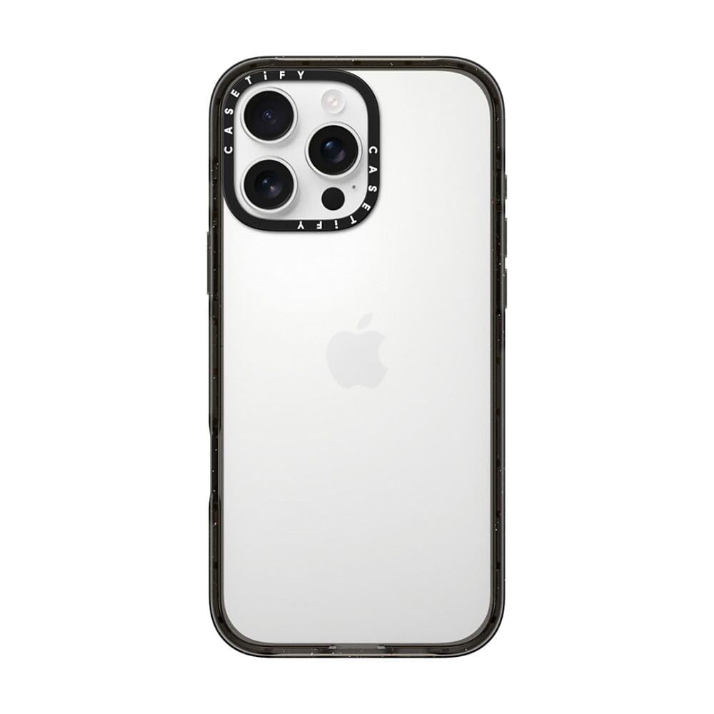 Photo 1 of CASETiFY Impact Case for iPhone 16 Pro Max [Slim / 8.2 ft. 4X Military Grade Drop Protection/Wireless Charging Compatible] - Clear Black