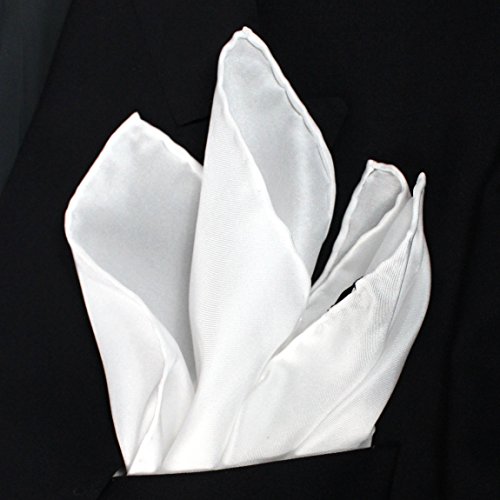 White-Silk-Tuxedo-Pocket-Square-with-Hand-rolled-Edges-by-ROYAL-SILK-17-Square