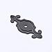 KES White Ceramic Cabinet Knobs Pulls (10 Pack) Vintage Dresser Drawer Furniture Hardware with Black Backplate, HCK803-WH-P10