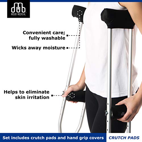 image for CROSSTRAP Underarm Crutch Pad and Hand Grip Covers MDUB Medical Comfor