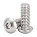 MewuDecor M8-1.25 x 30mm Button Head Socket Cap Screws, Stainless Steel 18-8, Bright Finish, Fully Threaded, Allen Socket Drive, 25 PCS
