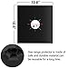Gas Stove Burner Covers 8 Pack - CrazyLynX Double Thickness Gas Range Protectors, Stove Top Liner with FDA Approved, Reusable, Non-Stick, Dishwasher Safe, Heat-resistant - Black (10.6