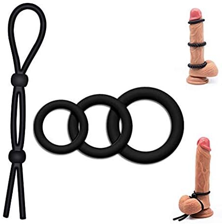 LLZ 4PCS Am-azing - The F-antasies Fe-eling with Ç-(Ö)-ç-k P-Ê-ň-Ï-s Ç-(Ô)-ç-Kr-Ïňg R-Ï-ň-g S-Ê-t for M-é-ň G-À-y S002