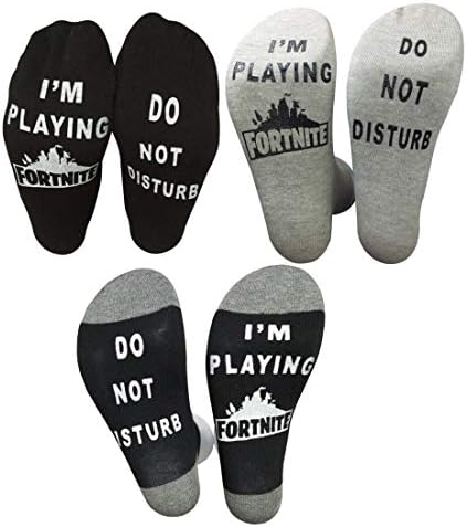 Do Not Disturb Socks Men Cotton Novelty Casual Funny Letter Printed Ankle Socks