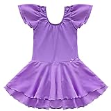 YiZYiF Girls Kids Ballet Dancewear Skating Dress Leotard Skirt Outfit Clothes