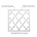 Square Cast Iron Trivet White Metal Trivets for Kitchen Dining, Hot Pot Holder Hot Pads for Table & Countertop - Heat Resistant Teapot Trivets
