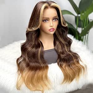 Amazon.com : Beauty Forever Long Wolf Cut Wig Honey Brown Lace Front