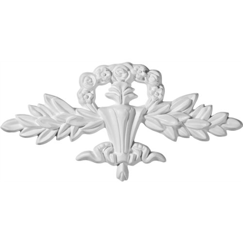 Ekena Millwork ONL09X04NI 9 1/2-Inch W X 4 5/8-Inch H Nicole Center Onlay