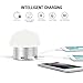 Jelly Comb 6-port USB Charging Station 30W/6A Desktop Charger LED Desk Bedside Lamp Touch Control for Phones Pads 3-Level Romantic Dim Soft Lighting