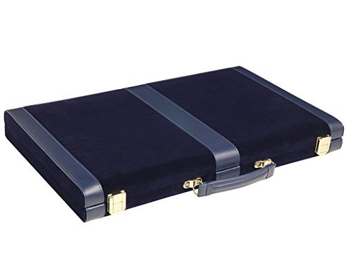 Middleton Games Deluxe Backgammon Set - Board Game (Blue - 18"x12") - Thumbnail 4