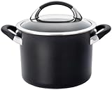Circulon Symmetry Hard Anodized Nonstick 4-Quart Covered Saucepot