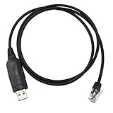 abcGoodefg USB Programming Cable for Kenwood Radio with CD Driver TK-7150 TK-7160 TK-7180 TKR-830 TKR-850