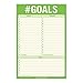 Knock Knock #Goals Pad, To Do List Note Pad, 6 x 9-inches