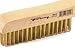 Forney 70519 Wire Scratch Brush, Brass with Wood Shoe Handle, 10-1/4-Inch-by-.012-Inch