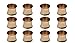 Yourtablecloth Napkin Rings or Napkin Holders – Enhanced & Appealing Table Décor for Weddings, Parties, Christmas, New Year or Every Day Use–Hammered Gold Napkin Rings– Set of 12