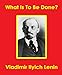 What Is To Be Done? BURNING QUESTIONS of our MOVEMENT (Lenin’s Collected Works,)