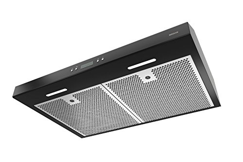 Broan BCDJ130BL Glacier Black Range Hood, 30-Inch
