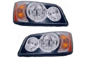 BuyRVlights Forest River Berkshire 2012-2015 RV Motorhome Pair (Left & Right) Replacement Headlights Head Lights Front Lamps