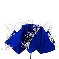 StrombergBrand "The Reversa" Inverted Folding / Reverse Folding / Upside-down, Windproof, Auto-open and Close, Compact Umbrella for Men and Women, Royal Blue