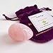 Yoni Egg of Rose Quartz, Drilled, Medium, with Certificate and Instructions, Pink Love Stone, for Women to Strengthen Pelvic Floor Muscles and Counter Stress Adult Urinary Incontinence by Polar Jade