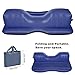 ANCHEER Multifunctional Inflatable Car Mattress, Car Inflation Bed, Travel Air Bed Camping Car Back Seat, Extra Mattress,with Repair Pad, Air Pump for Travel (Blue)