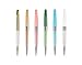 MengRan Bling Bling Chaton Slim Crystal Diamond Ballpoint Pen (New Style, 6 colors No.1)