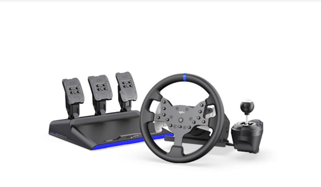 Photo 1 of (Please see all images) PXN V99 Gaming Racing Wheel and Pedals and Shifter
