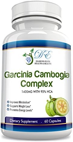 Diamond Elite’s Natural Garcinia Cambogia Extract- 1400mg with 95% HCA! Premium WEIGHT LOSS SUPPLEMENT - NATURAL APPETITE SUPPRESSANT - 100% Money Back Guarantee!