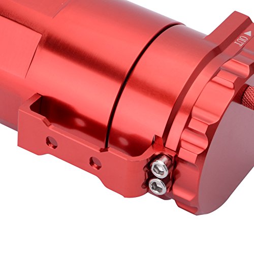 EVIL ENERGY 00590RD Red Universal Aluminum Oil Catch Reservoir Tank Breather Filter Kit 280ml - Thumbnail 4