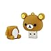Usbkingdom 32GB USB 2.0 Flash Drive Cute Animal Bear Shape Pen Drive Memory Stick Thumb Drive Pendrive Jump Drive Flash Disk (Brown)