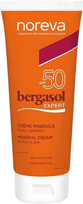 Noreva Bergasol Expert Mineral Cream SPF50 40ml High Protection Sunscreen