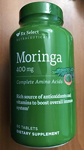 RX Select Nutraceuticals Moringa 400mg 60 Tablets