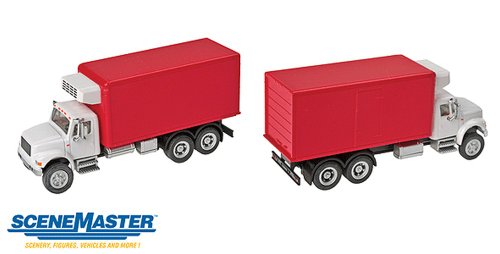 Walthers SceneMaster International 4900 2-Axle RFR Truckline, Red/White