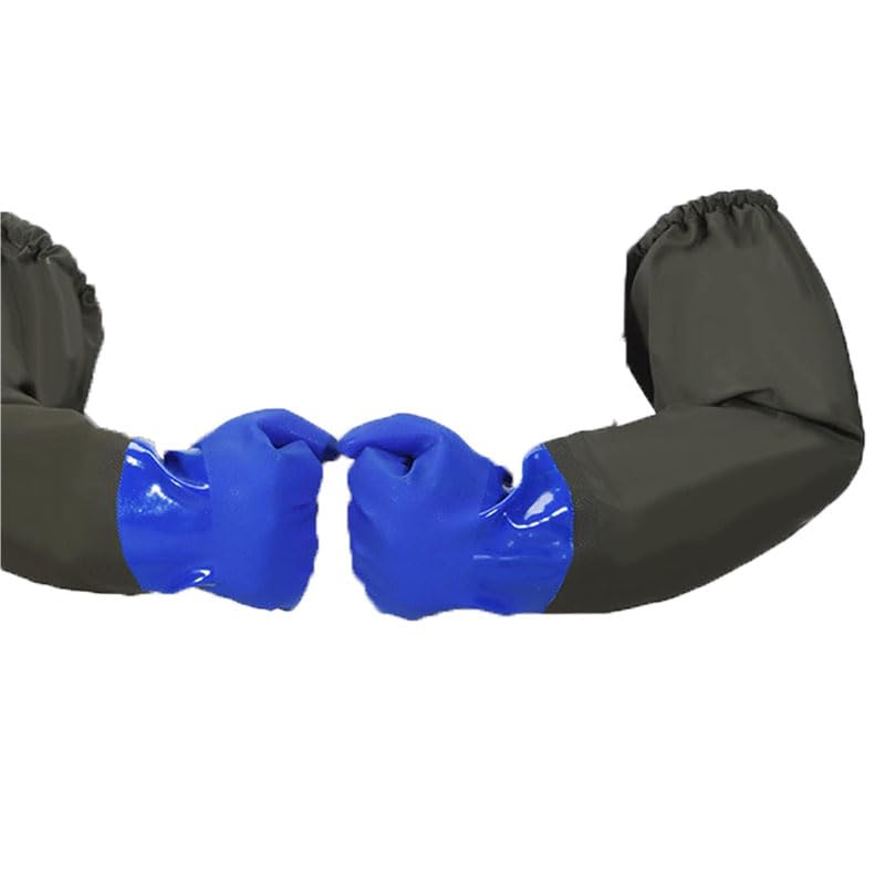 Ruikcoll 74 CM, A Long Section of Safety Work Gloves, Pond Cleaning Gloves