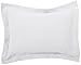 Amazon Brand – Pinzon Ivy Matelasse Cotton Pillow Sham - King, White