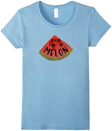 Womens One in a Melon - Funny Watermelon Pun Tee Shirt Small Baby Blue