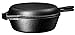 Bruntmor Cast Iron Skillet - 3 Quart Pre-seasoned Cast Iron Dutch Oven - Deep Pot with Handle and Frying Pan Bundle - Kitchen Cookware For Indoor Or Outdoor Camping