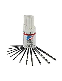 Triumph Twist Drill Co. 090495 Tamaño sad13hd Ranger 1 16-inch-1 4-inch por 64ths óxido de acero de alta velocidad Drill Set, Color negro y bronce Coated, 1-Pack