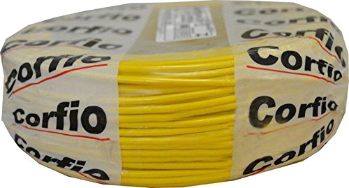 Fio Sólido 2,5 mm Amarelo Corfio com 100 m