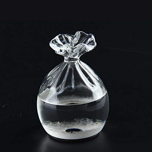 Teepao Weather Forecast Bottle, Storm Glass Water Drops Weather Forecast Bottle Barometer Creative Stylish Weather Station Forecaster Storm Glass Weather Predictor Crafts Home Decoration